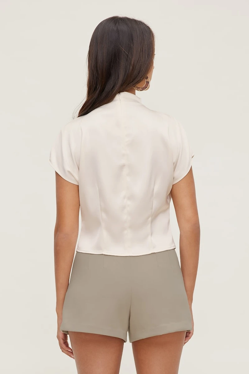Ella Layered Satin Blouse