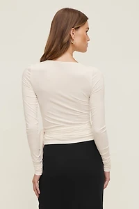 Wrap Long Sleeve Top