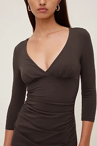 Morgan 3/4 Sleeve Mini Dress