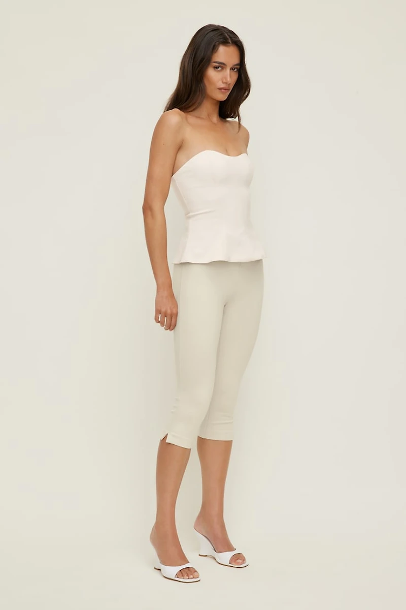 Peplum Bustier Top
