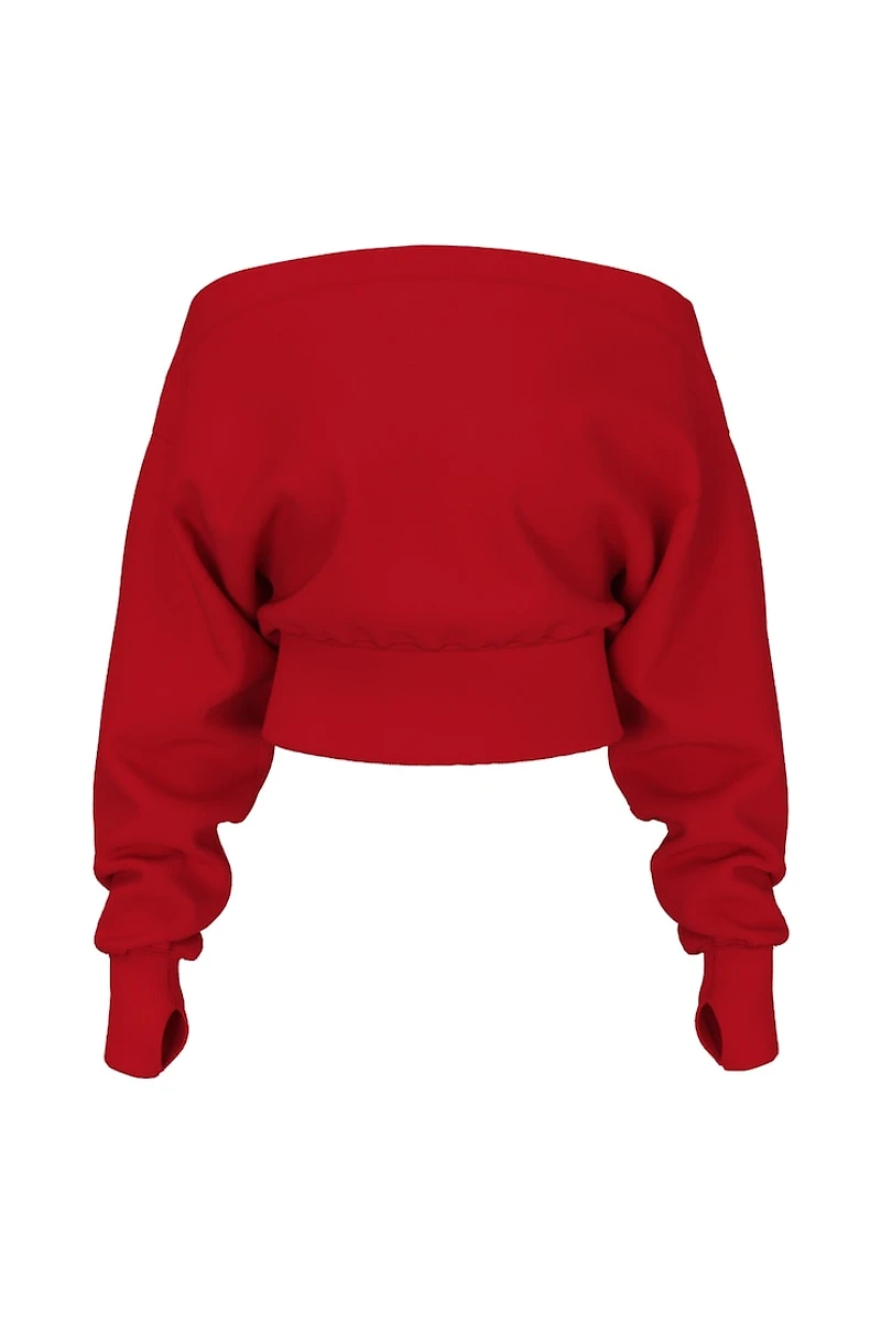 SoftTerry™ Rib Off Shoulder Sweater