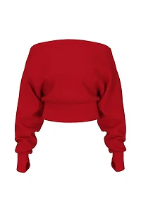 SoftTerry™ Rib Off Shoulder Sweater