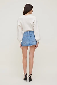 Gia Denim Mini Skort