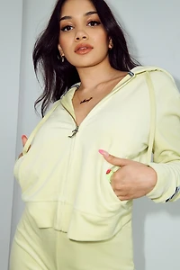 Haut à capuchon en velours JUICY COUTURE