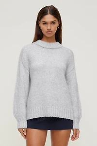 Chandail épais à col rond Mabel