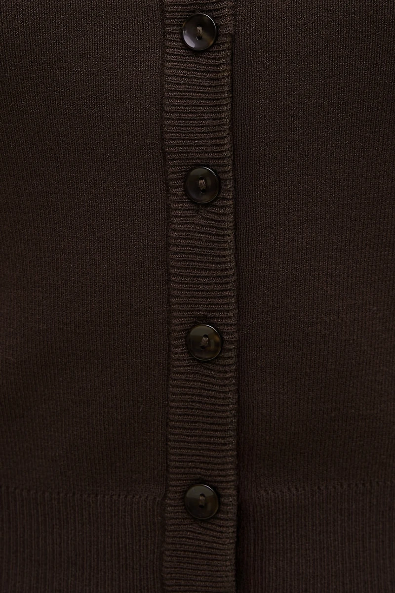 Cardigan à col rond Rebecca