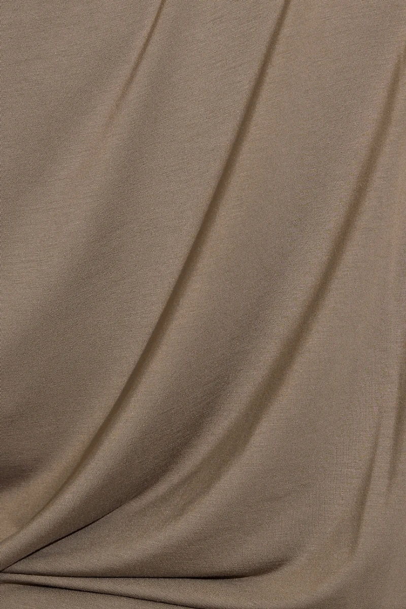 Off Shoulder Draped Mini Dress