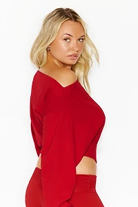 SoftTerry™ Rib Off Shoulder Sweater