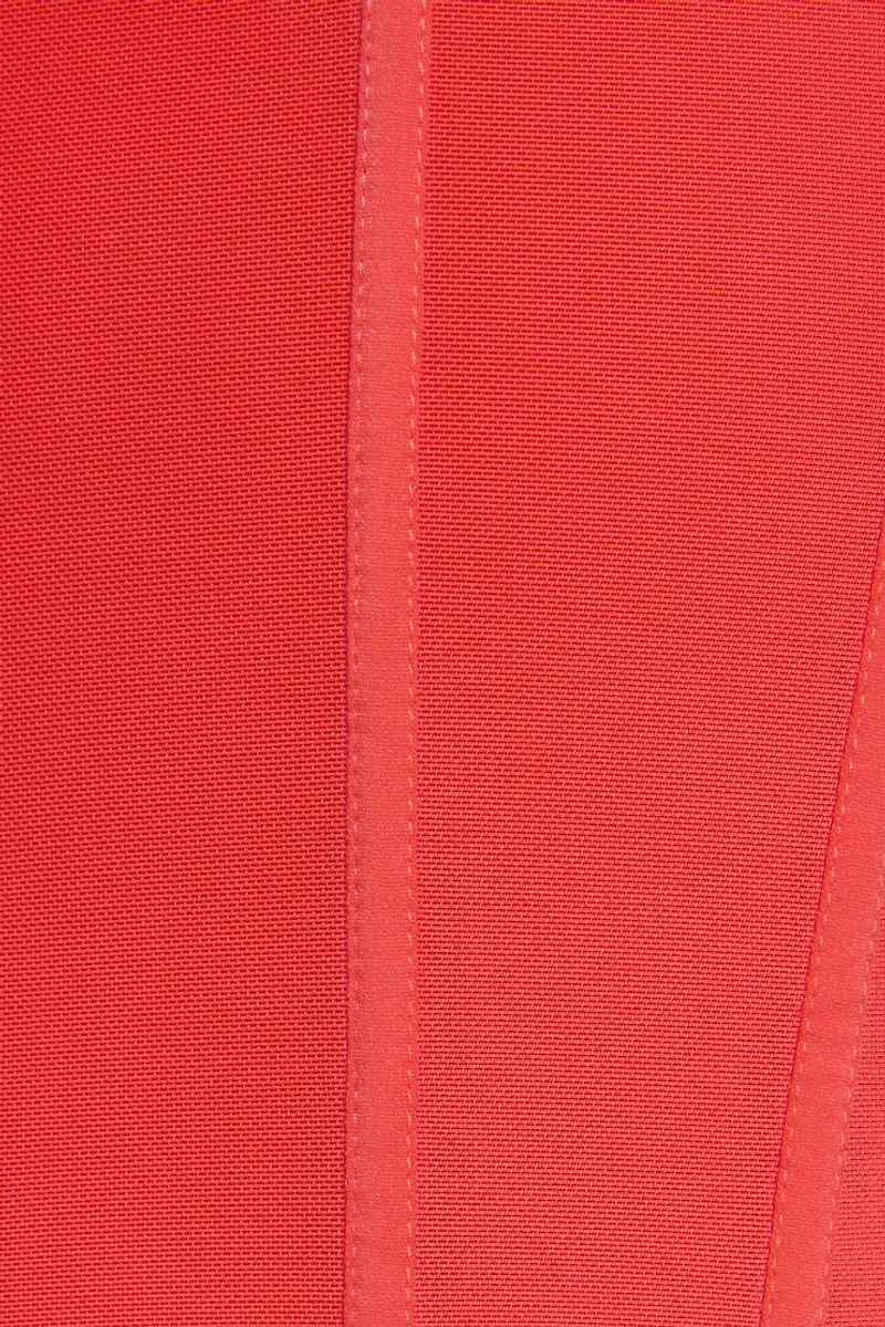 Plunge Halter Mesh Corset Top