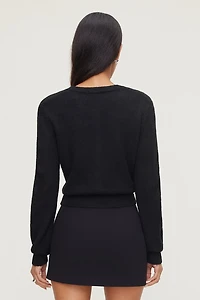 Cardigan à boutons en boucles Rebecca