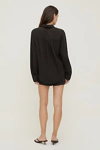 Linen High Rise Shorts