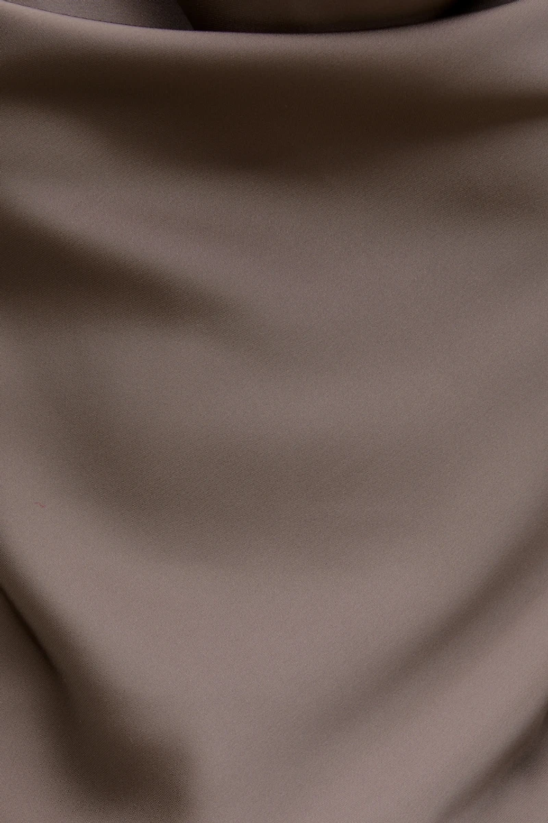 Camila Satin Cowl Halter Neck Blouse