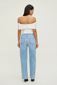 Haut tube à boucle en satin