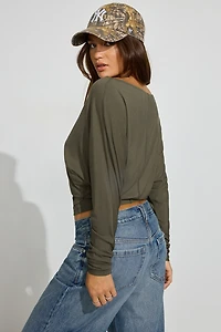Smooth Dolman Boatneck Top