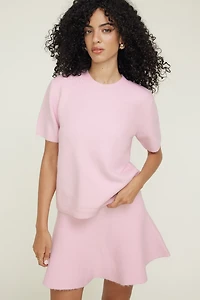 Aura Boxy Short Sleeve Sweater