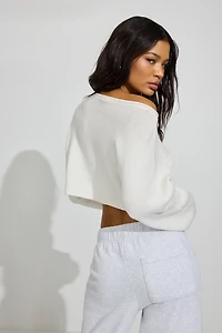 Chandail écourté ample super doux