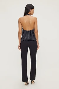 Polka Dot Halter Blouse