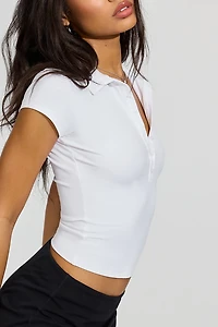 Haut polo Sleek à manches courtes