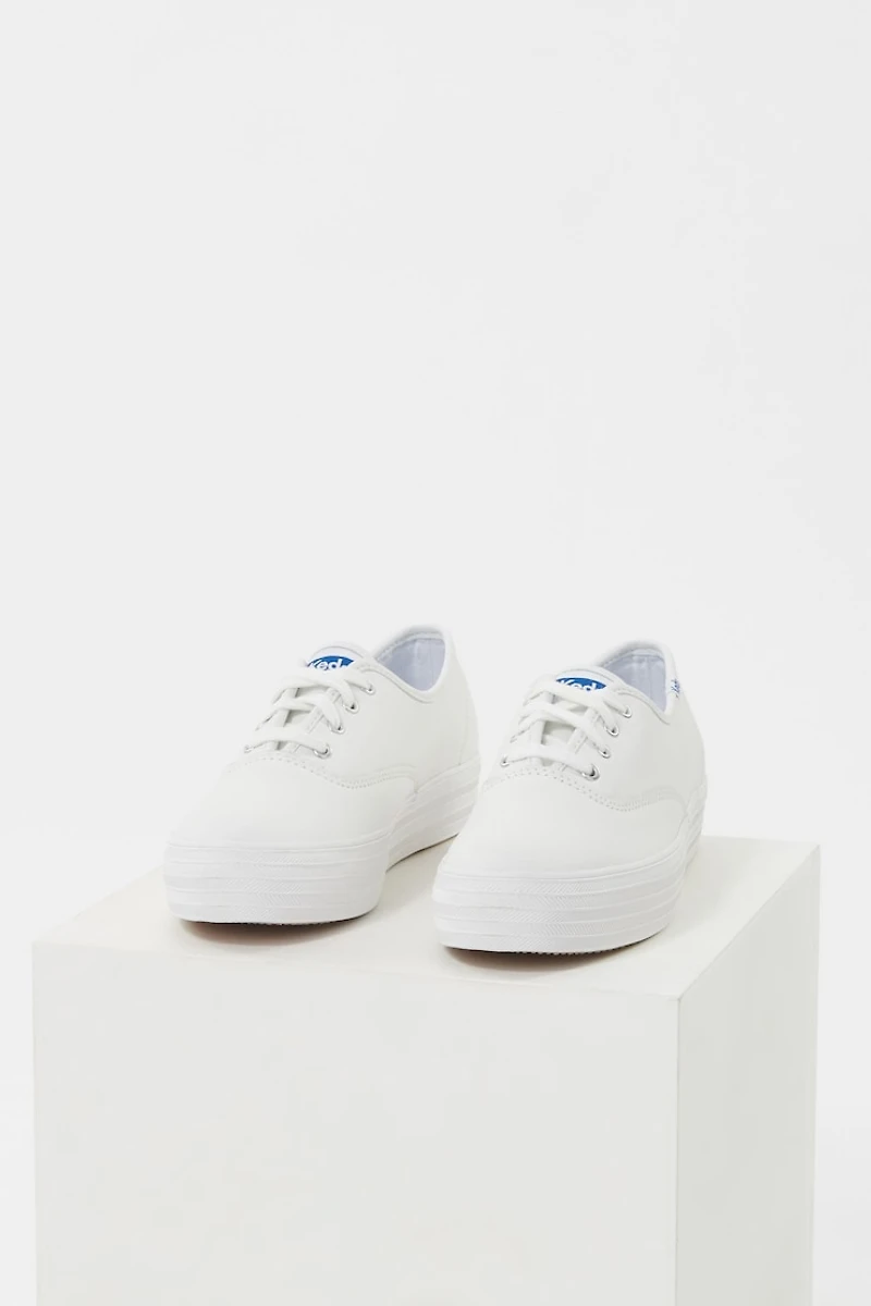 KEDS Triple Leather Platform Sneakers