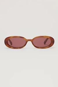 LE SPECS | Outta Love Oval Sunglasses