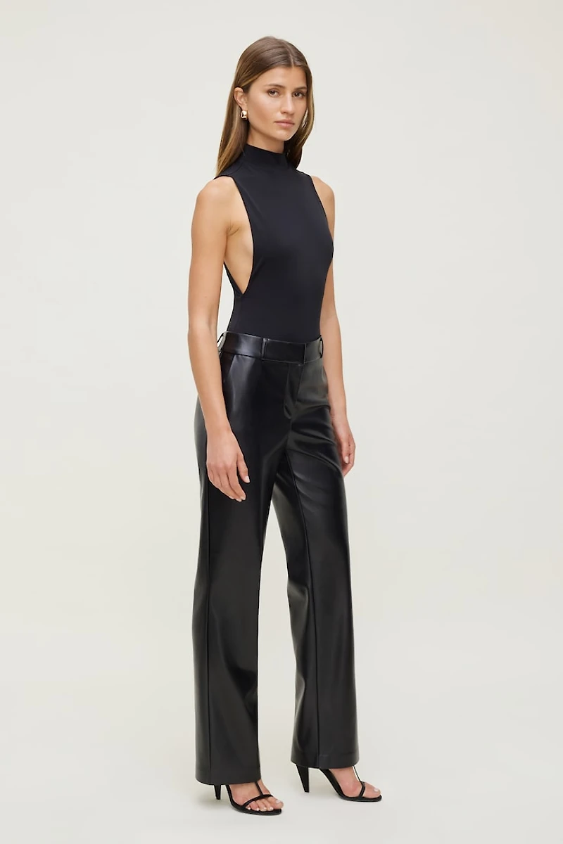 Camelia Straight Leg Faux Leather Pants