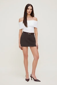 Foldover Off Shoulder Sweater