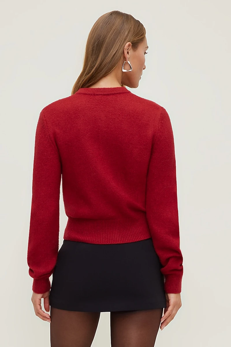 Cardigan à boutons en boucles Rebecca