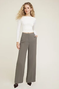 Pantalon fluide à jambe droite Yasmin