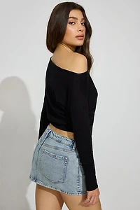 Rae Asymmetric Fine Sweater