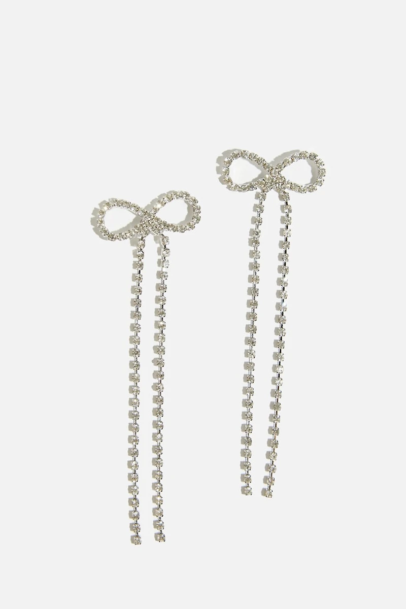 Boucles d’oreilles pendantes en forme de boucle