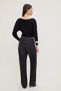 Mika Mid Rise Relaxed Straight Leg Jeans