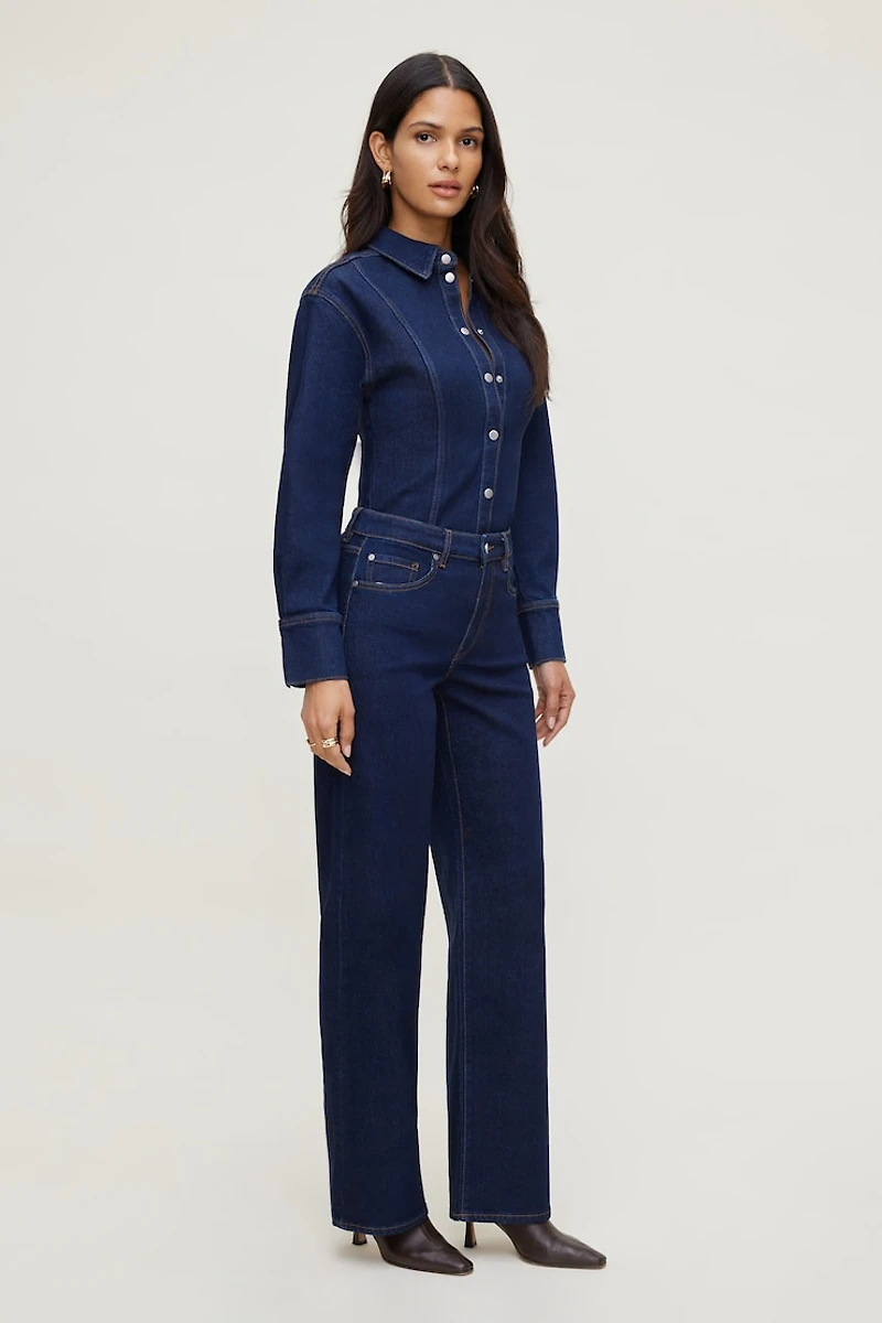 Heidi Stretch High Rise Wide Leg Jeans