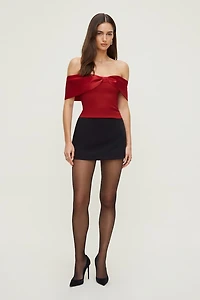 Haut tube à boucle en satin