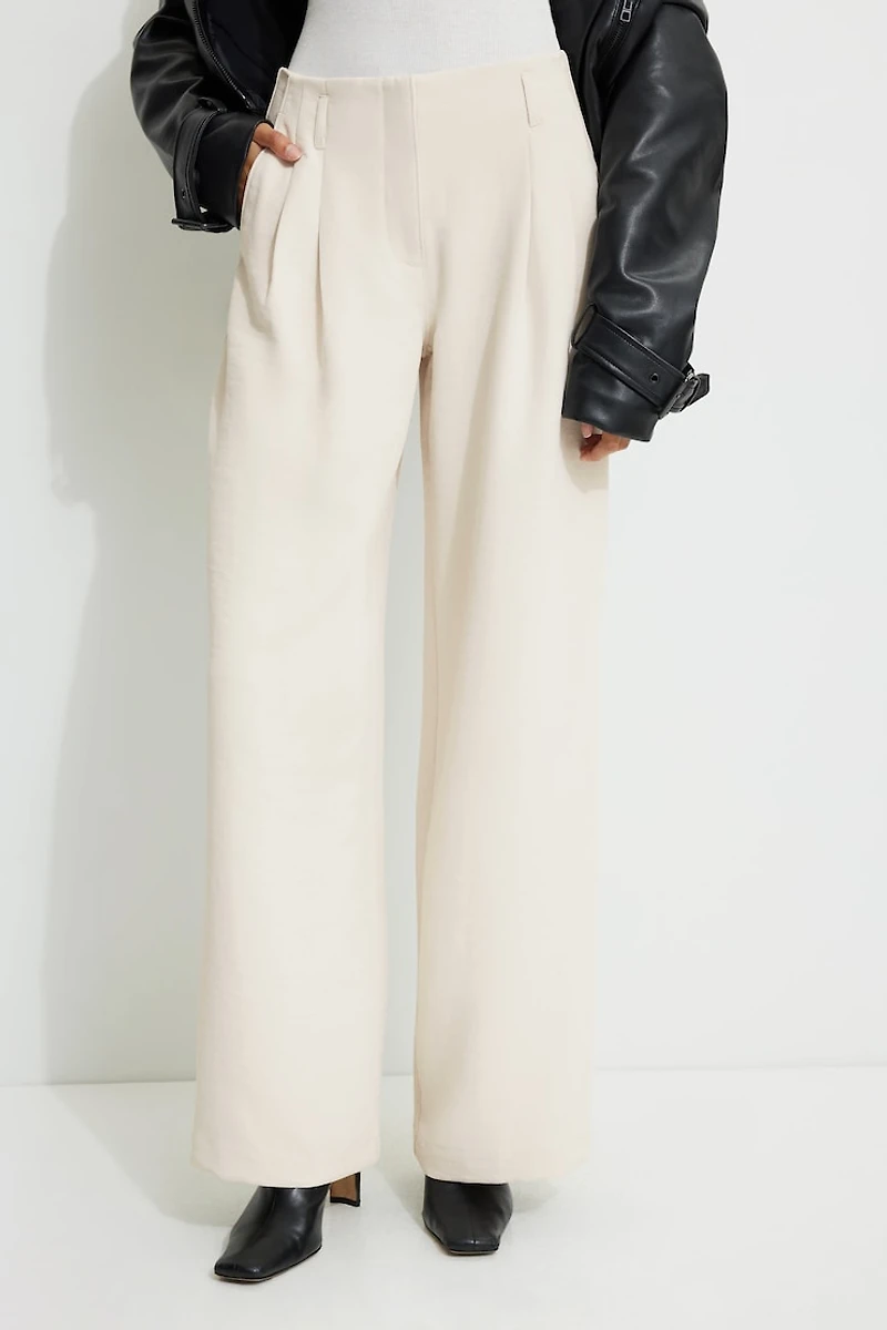 Jourdan Mid Rise Wide Leg Pants