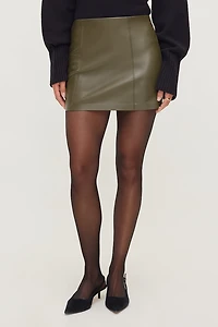 Kylie Faux Leather Mini Skirt