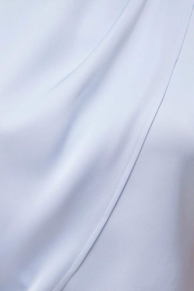 Blouse superposée en satin Ella