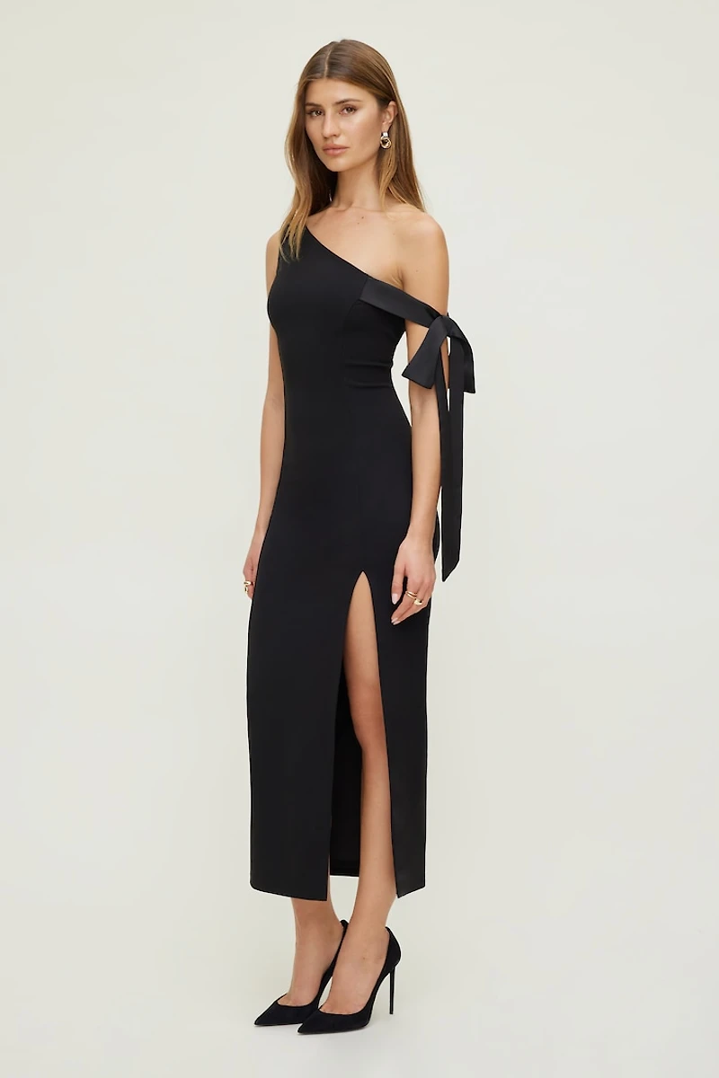 Off Shoulder Bow Maxi Dress