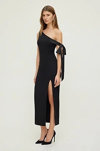 Off Shoulder Bow Maxi Dress
