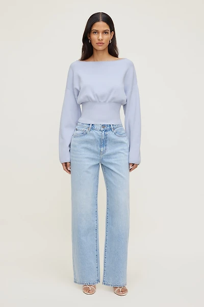 Chandail cintré à col bateau