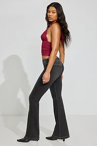 Low-Rise Flare Jeans