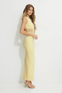 Sheer Sculpt Maxi Dress
