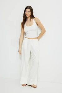 Leo Wide Leg Linen Pants