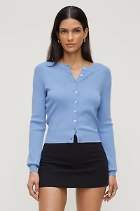 Cardigan à col rond Rebecca