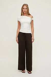 Leo Linen Wide Leg Pants