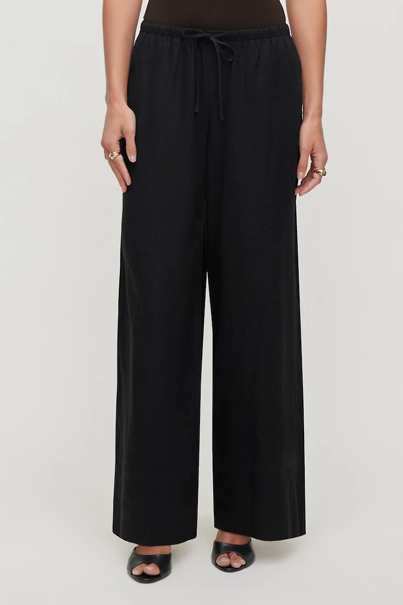 Leo Linen Wide Leg Pants