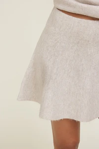 Knit Drop Waist Mini Skirt
