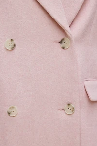 Oversized Double Breasted Wool Coat