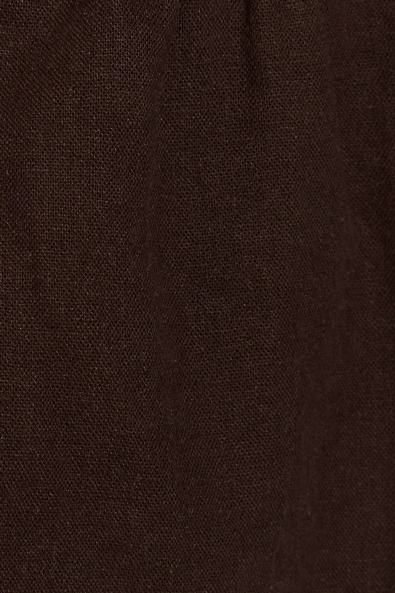 Linen Tie Back Halter Top