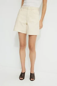 Charlie High Rise A Line Denim Shorts