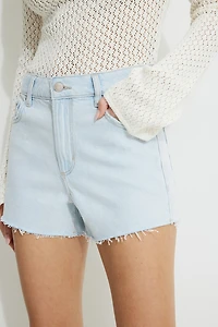 Claudia High Rise Mom Denim Shorts